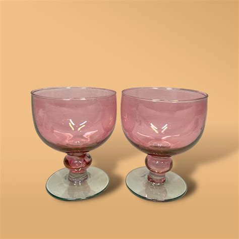 Pink Bartlett Collins Goblets Fc