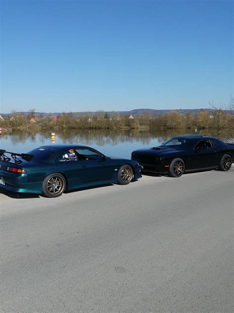 Oc 1999 Nissan 240sx And 2016 Dodge Challenger Rt Shaker My Brothers