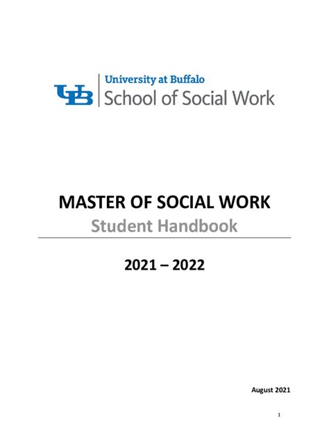 Fillable Online Socialwork Buffalo Master Of Social Work Program