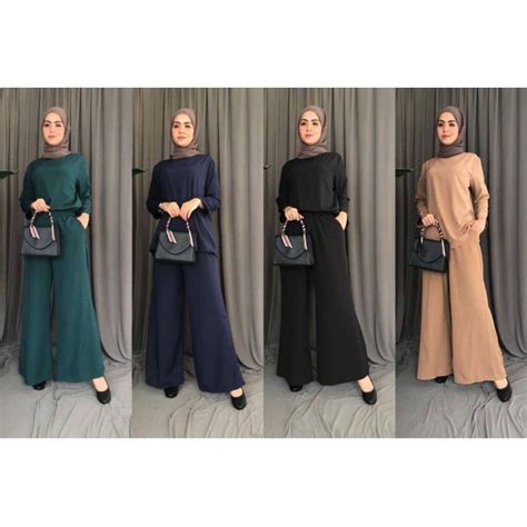 Sale Hot Itemset Seluar Palazo Plain Set Seluar Palazo Set Palazo Viral Shopee Malaysia