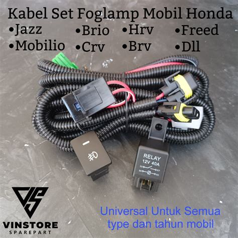 Honda Jazz Mobilio Brio Crv Hrv Freed Brv Civic City Etc Foglamp Cable