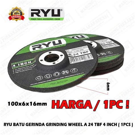 Jual Ryu Mata Grinding Wheel Double Layer Mesin Gurinda Batu Poles