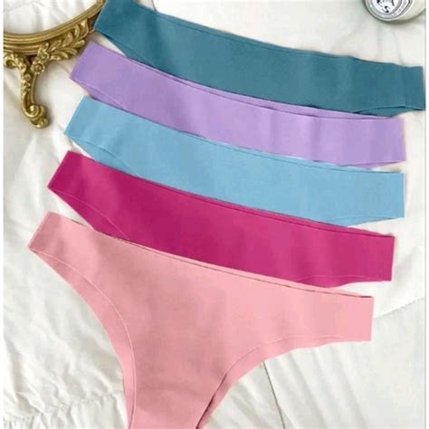 kit 5 calcinhas em microfibra tanga fio conforto não marca corte a laser lingerie feminina