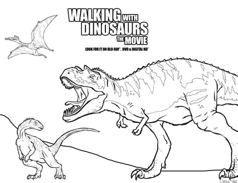 Color In All Of Your Favorite Dinosaurs From Walking With Dinosaurs By Printing Out This Page