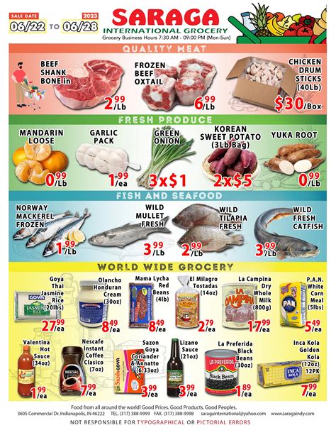 June Th Week Specials Saraga International Grocery