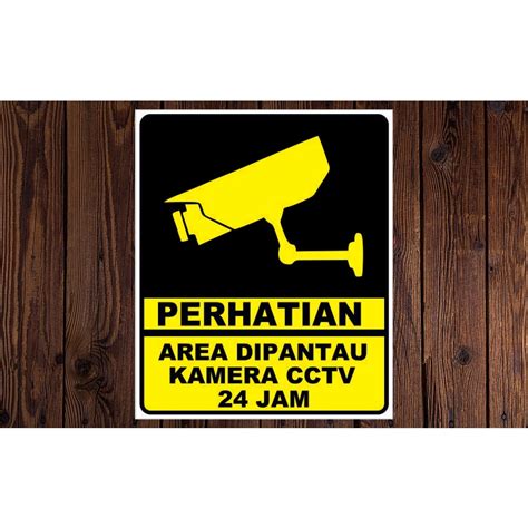 Jual Stiker Cctv Kuning Shopee Indonesia