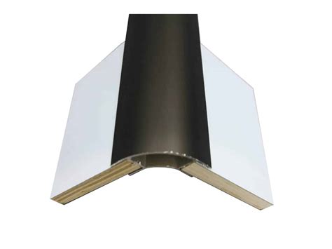 Aluminium Corner Profile Black Large Radius