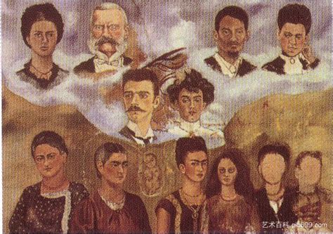 弗里达一家的肖像 Portrait of Frida s Family 1950 1954 弗里达卡洛 艺术百科