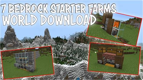 7 Top Minecraft Bedrock Starter Farms You Need Minecraft 1 18