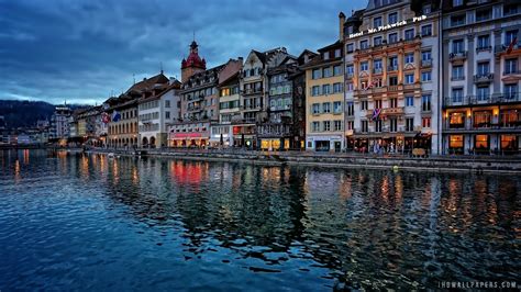 Download Wallpaper For 2560x1600 Resolution River Reuss Lucerne