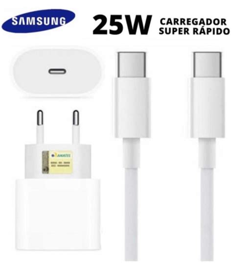 Carregador Ultra Fast Charging Pd 25w Samsung P Galaxy A51 A70 A71 A50 Com N F E Garantia Top