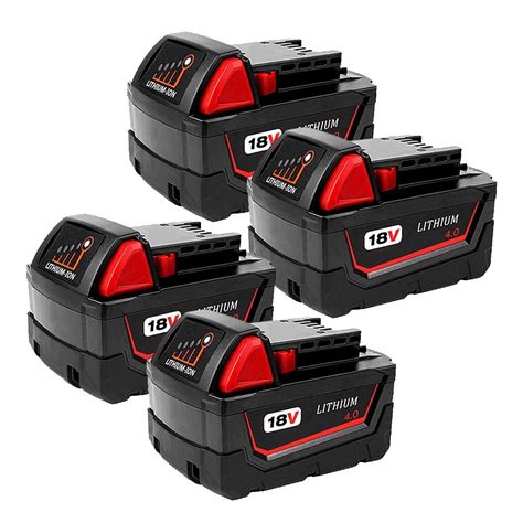 Milwaukee M18 Battery Lineup