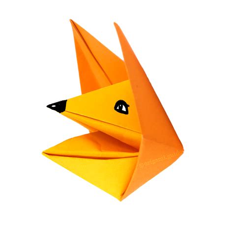 How To Make An Origami Fox Puppet - Folding Instructions - Origami Guide