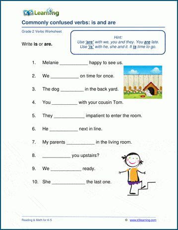 Verbs Worksheets For Grade Includes Identifying Verbs Using Verbs