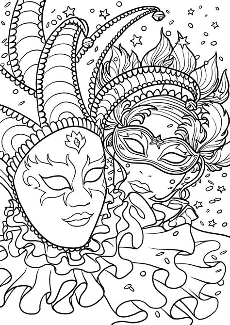 Desenhos De Carnaval Para Inspirar Desenhar Pintar Imprimir E Colorir