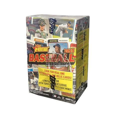 2023 Topps Heritage Baseball 8 Pack Blaster Box Please Read Steel