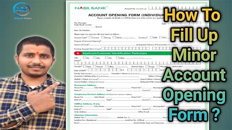 How To Fillup Nabil Bank Account Opening Form For Minor By Nepali Views