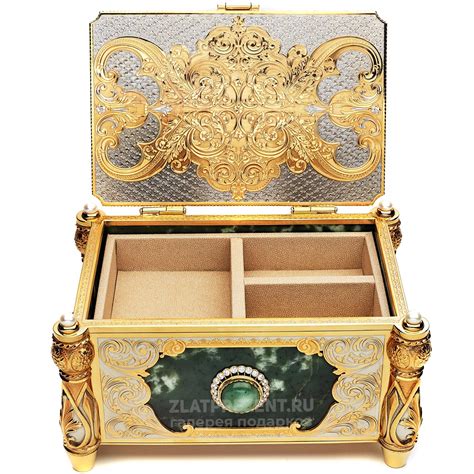 Купить шкатулку из натурального камня нефрит для украшений - магазин ...