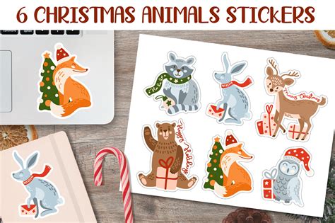 Christmas Sticker Bundle Christmas Sticker Tags Png By Artfm