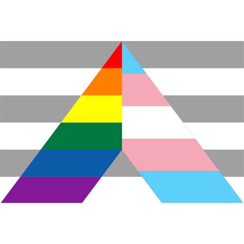 Pride And Trans Ally Flag Free SVG