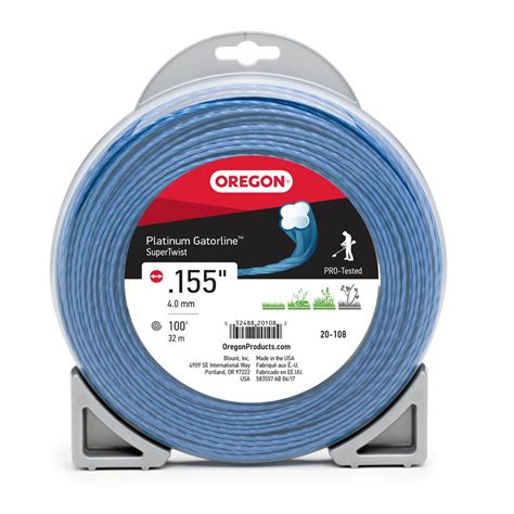 Oregon 0155 In X 100 Ft Platinum Gatorline Supertwist Trimmer Line