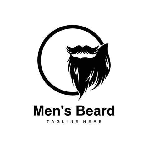 Beard Logo Vector Barbershop Design For Male Appearance Barber Hair