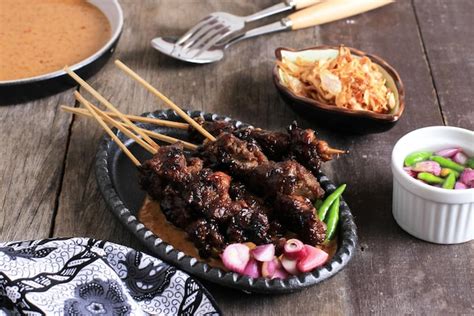 Premium Photo | Sate Maranggi Traditional Indonesian Beef or Lamb Satay Style