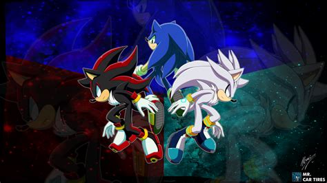 Super Sonic Super Silver And Super Shadow Wallpapers Wallpaper Cave