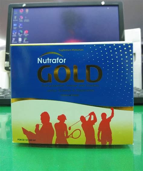 Jual NUTRAFOR GOLD SUPLEMENTASI VITAMIN DAN MINERAL 1 BOX ISI 40