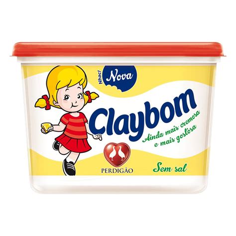 Margarina Claybom 500g Cremosa Sem Sal Pote Shimodinha Supermercado