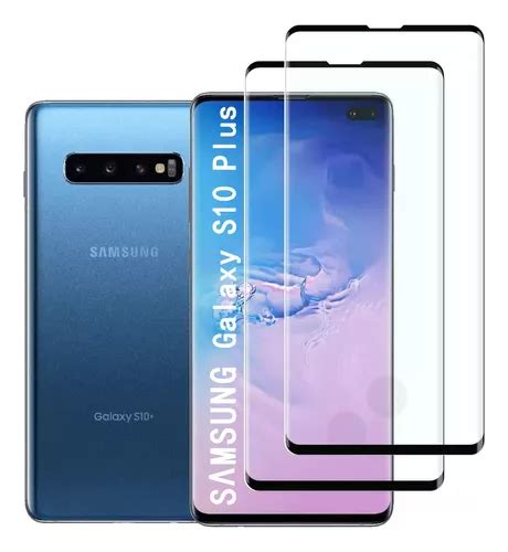 2 Micas Cristal Templado 3d Para Samsung Galaxy S10 Plus Meses Sin