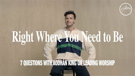 7 Questions With Aodhan King On Leading Worship YouTube