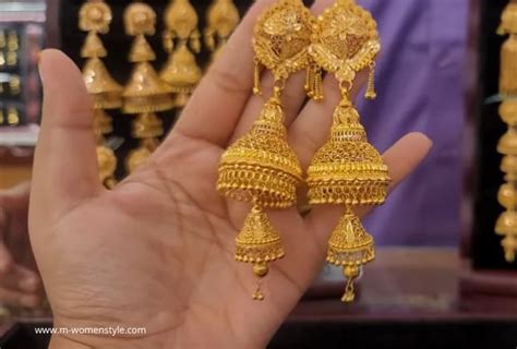 12 Bridal Gold Jhumka Design Jhumka Designs M Womenstyle