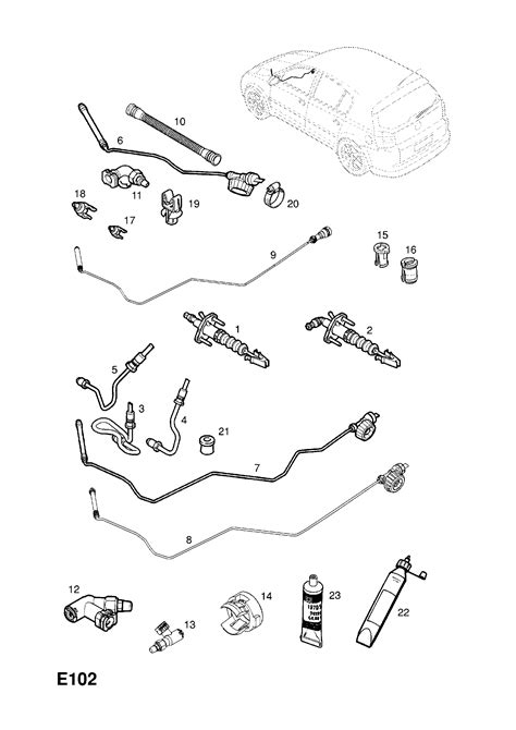 Opel SIGNUM Clutch Pipes And Hoses Opel EPC Online Nemigaparts