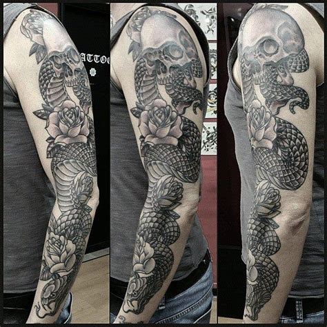 In Black And Gray Tattoo Of A Snake By Marco Biondi Tattoonow