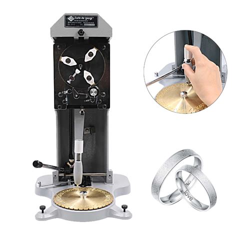 Double Sided Dial Jewelry Ring Engraving Machine With Standard Letter