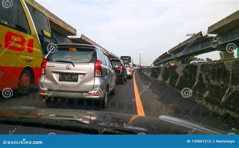 Jakarta-Cikampek Elevated Toll Road Project Editorial Photo ...