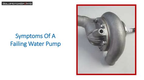 Symptoms Of Failing Water Pump