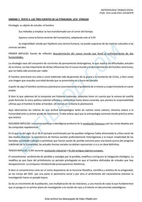 Resumen Antropologia Unidad 1 2 3 4 5 Profe Vero Lerda 0351 UNIDAD