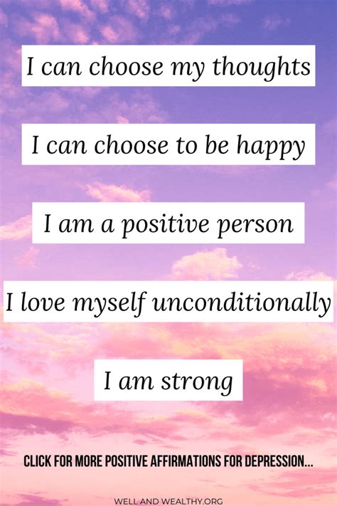 33 Positive Affirmations For Depression Transform Your Mental Health