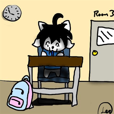 Temmie At College By Phantomflame03 On Deviantart