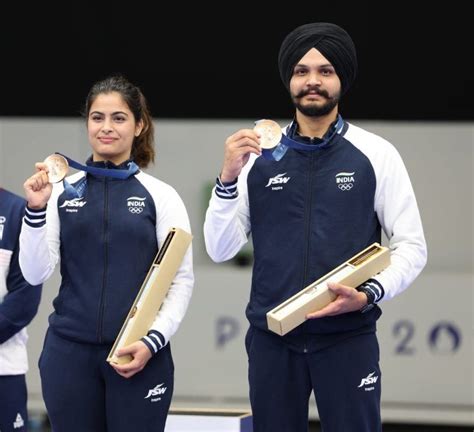 Medal Milestone Manu Bhaker And Sarabjot Singh Make History For India