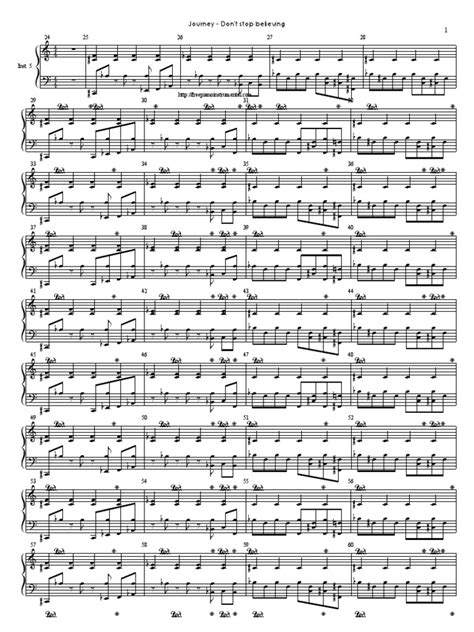 Dontstopbelieving Pianosheet