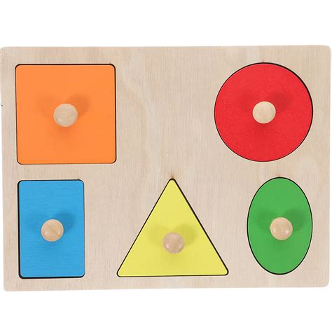 1 Set Kids Shape Recognize Toys Wooden Educational Playthings Shape Match Toys - Walmart.com