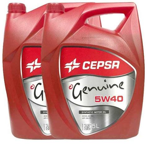 Cepsa 5W40 Genuine 5w40 OFERTA 2 LATAS 5L Mejor Precio