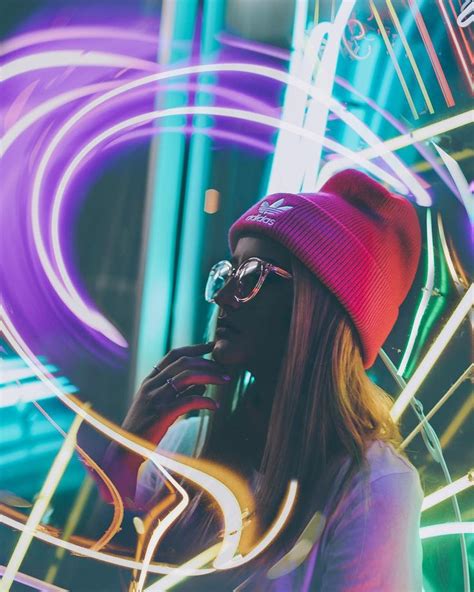 Neon Night Portrait Surrealist Photography Photoshoot By Thedreamerseye