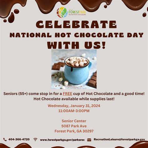 National Hot Chocolate Day Event Forest Park Ga