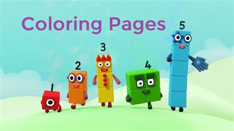 PDF download NUMBERBLOCKS 1-10 COLORING book copy not cbeebies | Etsy