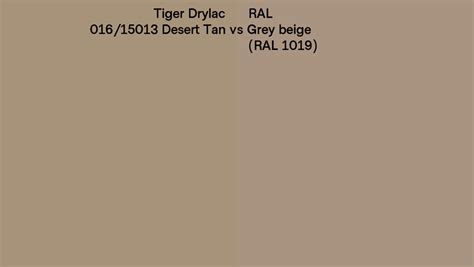 Tiger Drylac Desert Tan Vs Ral Grey Beige Ral Side By