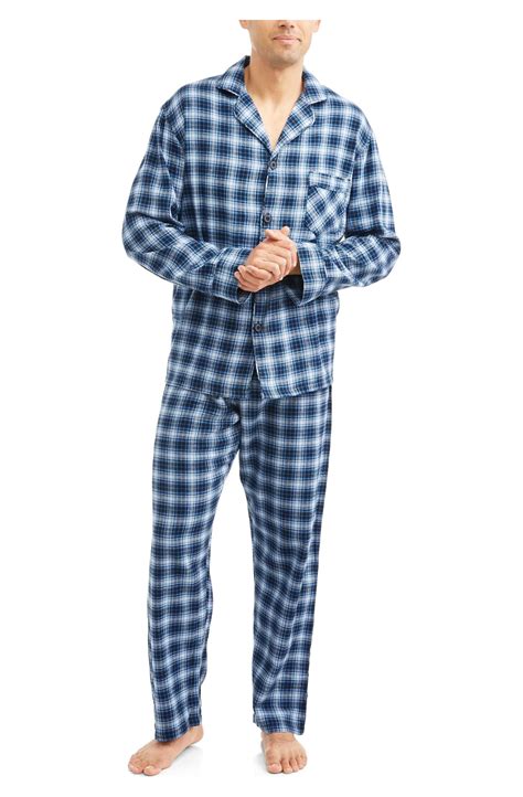 Hanes Mens And Big Mens 100 Cotton Flannel Pajama Set 2 Piece